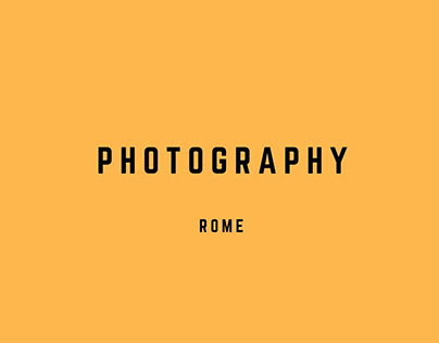 Photography I Rome
