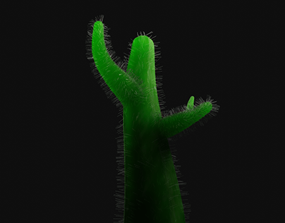 Cactus 3D model - subsurface scattering