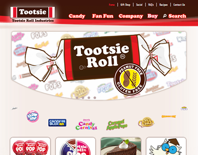 Tootsie Roll Industries Website Design