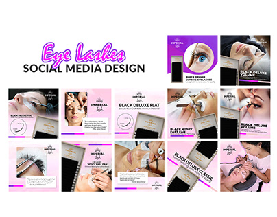 Social Media Design for Eye-Lashes brand