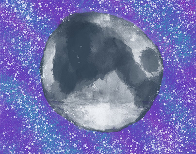 Lune dans l’espace