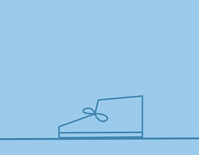 Zapato saltarín - animación vectorial