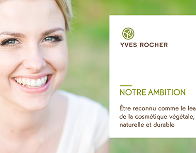 Presentation design for Yves Rocher