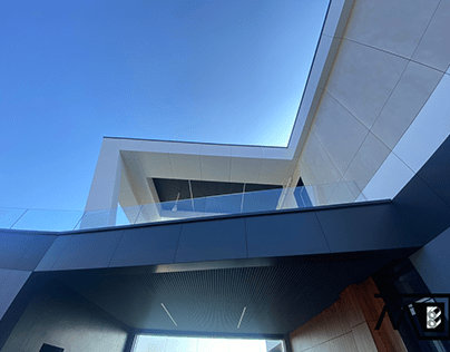 Cuboid Ceiling for Decorating a Private House Terrace