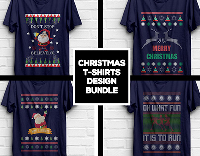Christmas T-shirt Design Bundle​​​​​​​