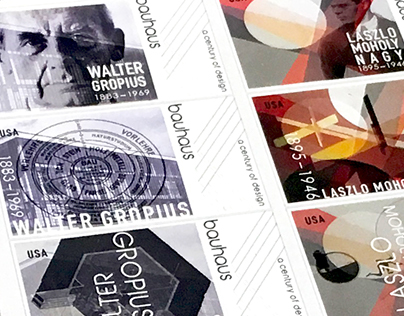 Bauhaus 1919-1933 | Stamp, Envelope, & Brochure Design