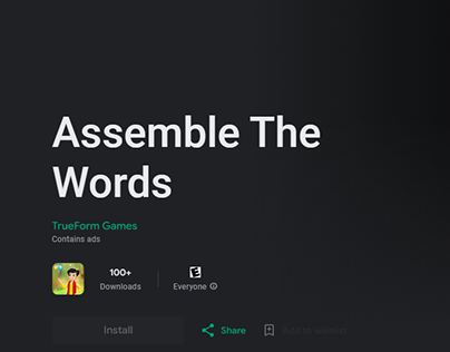 Project thumbnail - Assemble the Words - A Casual Word Puzzle Game by TFG