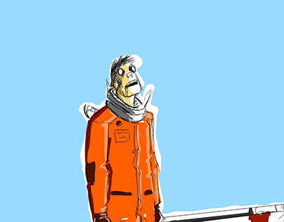 a zombie astronaut