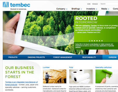 Tembec - Site web