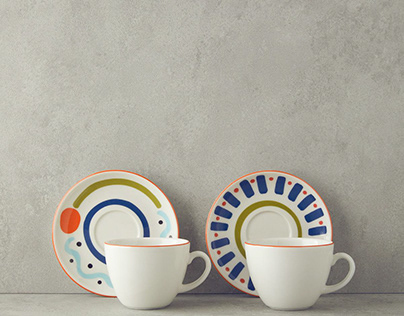 Mixed Lines-Tea&Coffee Cup Sets