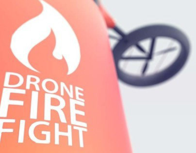 Forest fire fighting drone