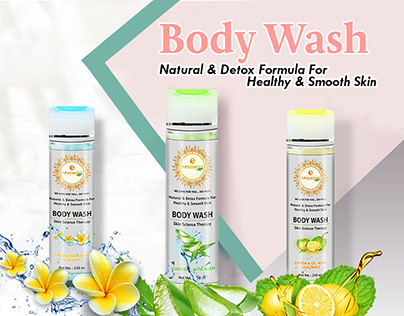 Body Wash, Product Label Design, Social Media Poster