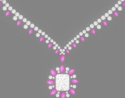 Pink Sapphires and Diamonds