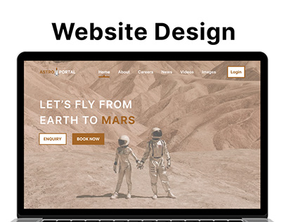 Astro Portal - Space travel landing page