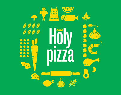 Holy Pizza Branding & Illustrations