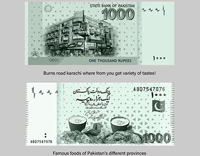 Pakistani Currency note Redesign