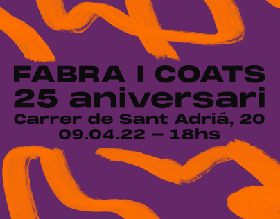 Serie de gifs para el "25 Aniversari" Fabra I Coats