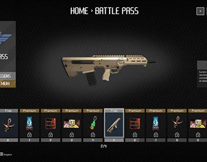 Online Shooter Game Battle Pass Design