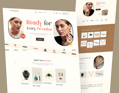 Faruque I Jewelry E-commerce landing page design