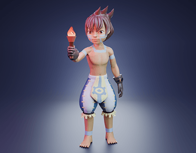 Project thumbnail - Game ready 3D Character_My Study