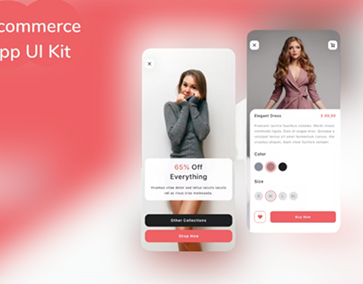 Modern eCommerce App UI Kit for Sketch