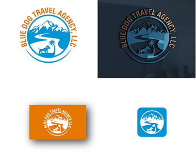 Blue Dog Travel Agency logo for Business