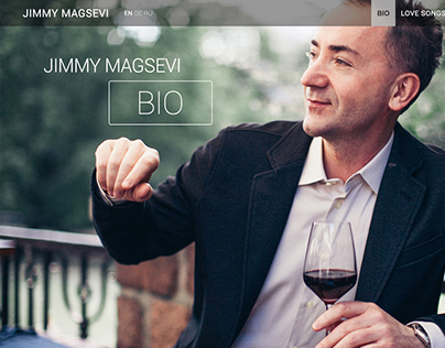 Portfolio website for the opera singer Jimmy Magsevi