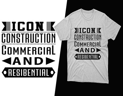 Icon Constauction Commercial & Resibential Tee