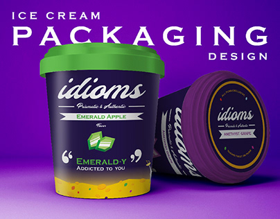 Ice Cream Packaging Design (Idioms)