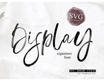 DISPLAY - FREE SIGNATURE SVG FONT