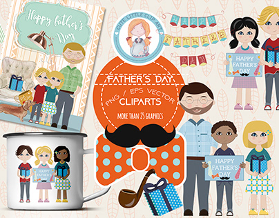 Father's day vector images