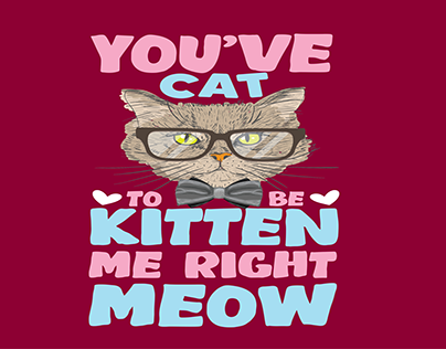 I love cat t-shirt design