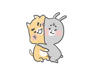 [Character Design] Sweet couple kitty & bunny