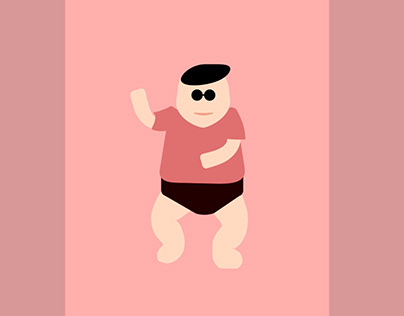 Character rigging and animation - Gangnam Style