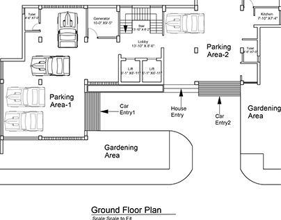 Residential Building Floor Plan