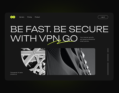 Concept VPN-service landing page