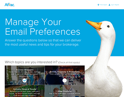 Aflac Newsletter and Email Portal
