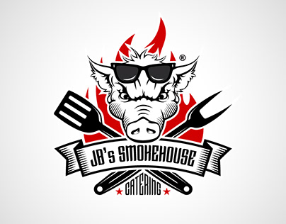 Smokehouse catering business logotype icon icons лого