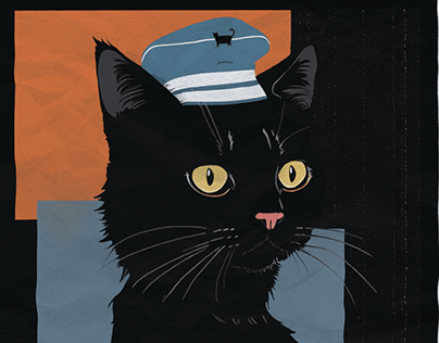 Black Cat Superstition Posters