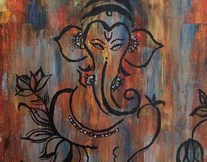 Indian mythological paintings acrylic