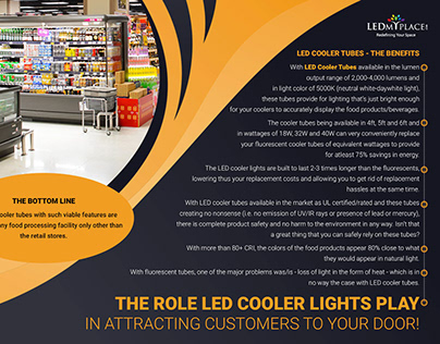 The Benefits of LED Cooler Tubes/Freezer Tubes