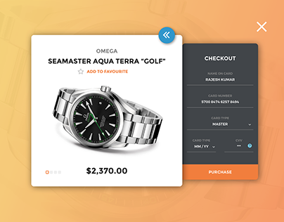 Daily UI 002 Concept screen for checkout