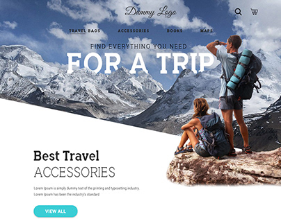 Travel Accessories Website Template