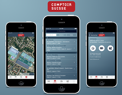 Design application Comptoir Suisse
