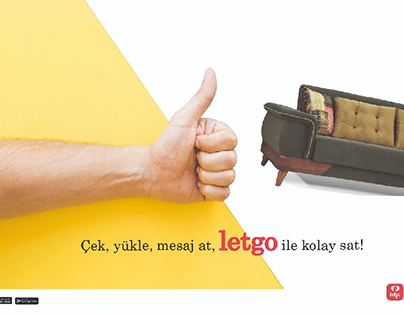 Letgo advertising poster design.