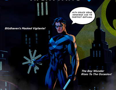 Nightwing Character Comic Banner