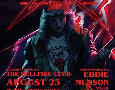 Eddie Munson Concert Poster (Stranger Things)