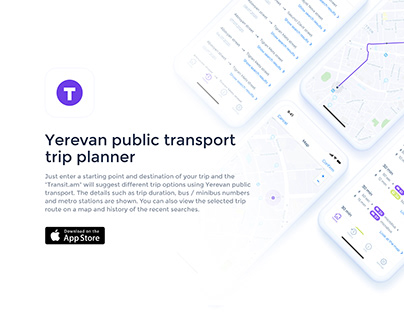 Yerevan public transport trip planner app -"Transit.am"