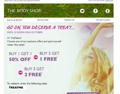 'THE BODY SHOP' EMAILS