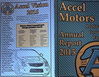 Accel Motors Annual Report 2015